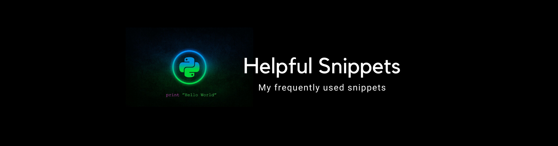 Frequently Used Snippets